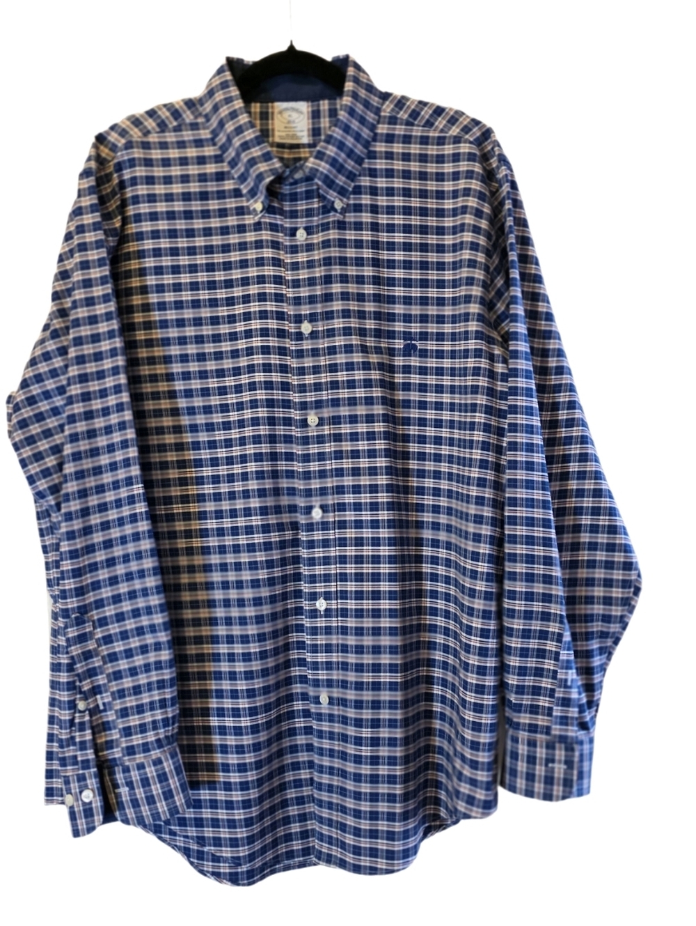 Brooks Brothers 1818 Regent Fit 100% Crisp Supima Cotton No Iron XL EUC - Picture 6 of 10